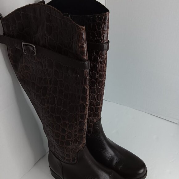 Clarks kneel length brown boots, fall boots - Picture 3 of 6